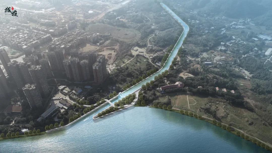 分洪道出口實(shí)景效果圖